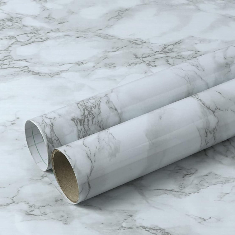 Wrought Studio Brittna Peel & Stick Marble Wallpaper Wayfair